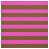 Heldere roze, coco bruine stipe, strepen stof (Swatch)