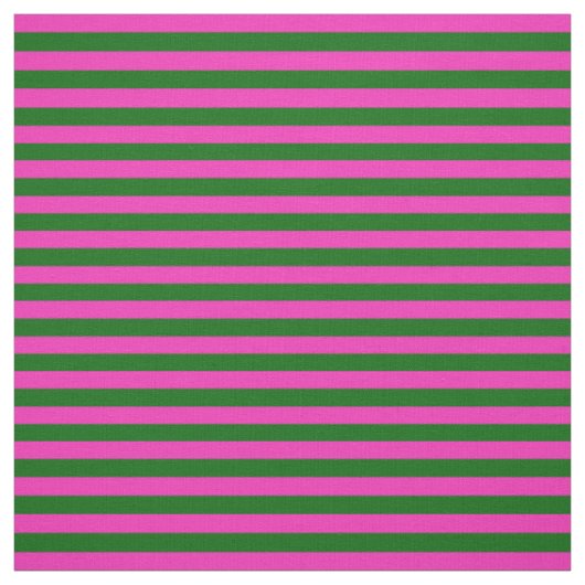 Heldere roze, eilandgroene stipe, strepen stof (Swatch)