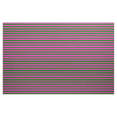 Heldere roze, eilandgroene stipe, strepen stof (Fat Quarter)