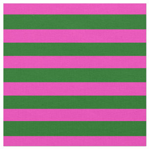Heldere roze, eilandgroene stipe, strepen stof