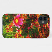 Heldere roze en gele Daisy Wilde bloemen Case-Mate iPhone Case (Achterkant (horizontaal))