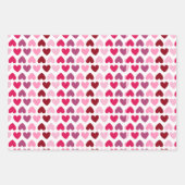 Heldere roze en paarse harten Valentijnsdag Inpakpapier Vel (Voorkant 2)