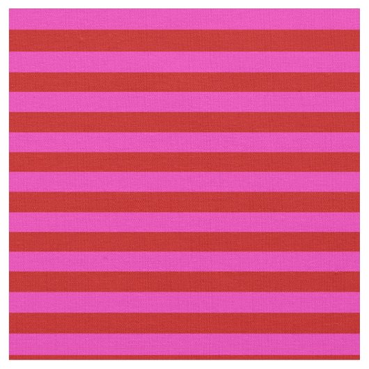 Heldere roze, heldere rode stipe, strepen stof (Close Up)