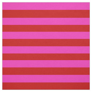 Heldere roze, heldere rode stipe, strepen stof