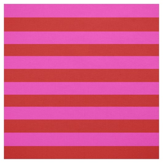 Heldere roze, heldere rode stipe, strepen stof (Swatch)