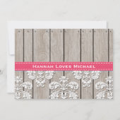 Heldere Roze Hydrangea Mason Jar Vrijgezellenfeest Kaart (Achterkant)