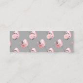 Heldere roze paaseieren fijn bevind mini visitekaartje (Achterkant)