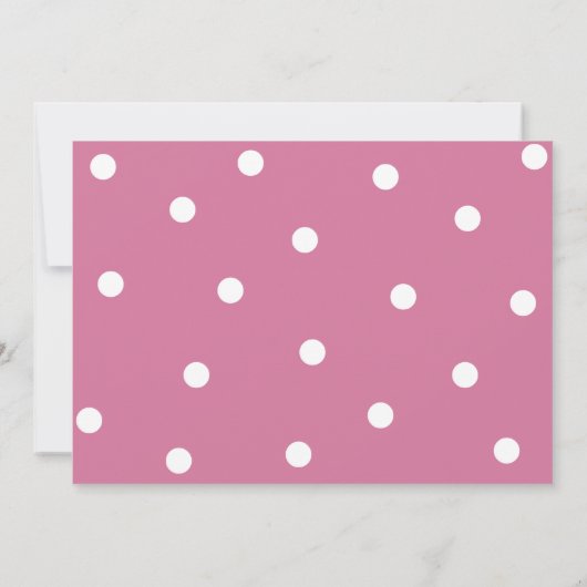 Heldere roze poolpunten kaart (Achterkant)