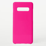 Heldere roze roze hexcode FF007F Samsung Galaxy S10  Hoesje<br><div class="desc">Heldere roze roodhexcode FF007F trendkleur kleurendlevenkleur gekleurde levendige gekleurde kleur</div>