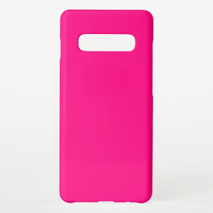 Heldere roze roze hexcode FF007F Samsung Galaxy S10+ Hoesje