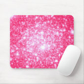 Heldere roze sterren muismat (Met muis)