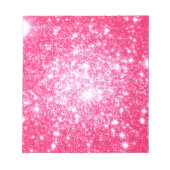 Heldere roze sterren notitieblok (Voorkant)