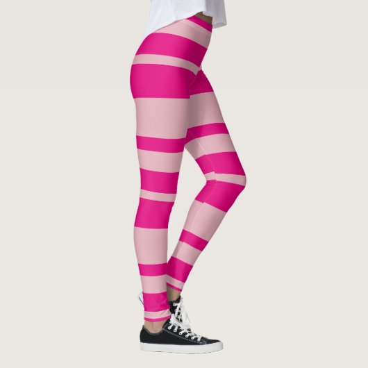 Heldere roze streep leggings (Rechts)