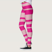 Heldere roze streep leggings (Links)