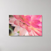 Heldere roze strobloem canvas afdruk (Voorkant)