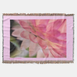 Heldere roze strobloem deken