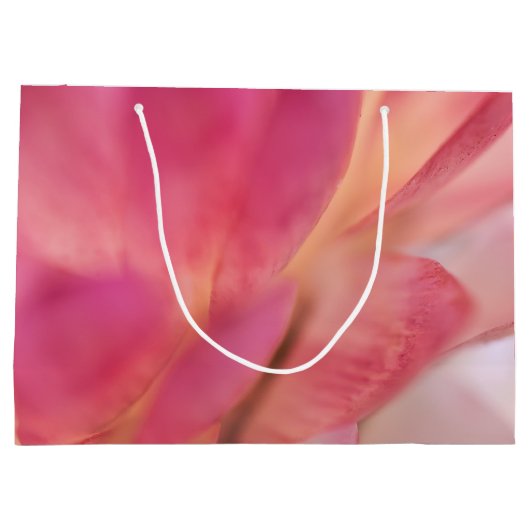 Heldere roze strobloem groot cadeauzakje (Achterkant)