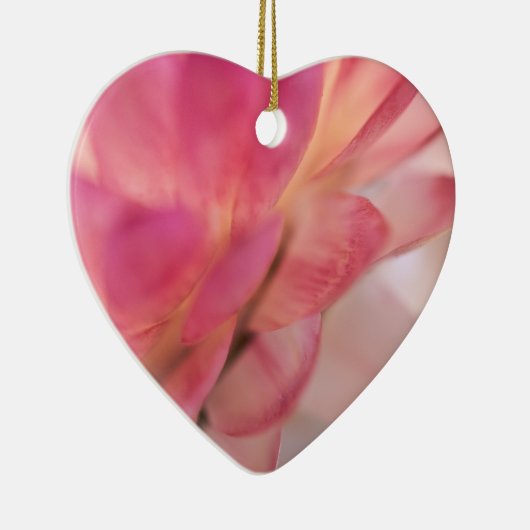 Heldere roze strobloem keramisch ornament (Rechts)