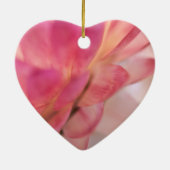 Heldere roze strobloem keramisch ornament (Achterkant)