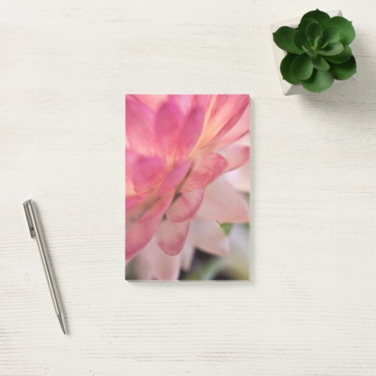 Heldere roze strobloem post-it® notes (Kantoor)