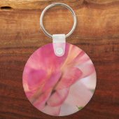 Heldere roze strobloem sleutelhanger (Voorkant)