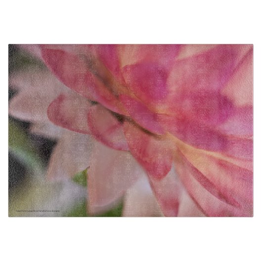 Heldere roze strobloem snijplank (Voorkant)