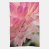 Heldere roze strobloem theedoek (Verticaal)