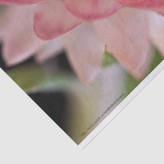 Heldere roze strobloem tissuepapier (Detail)