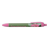 Heldere roze tropische bloemen Aangepaste pen (Bovenkant)