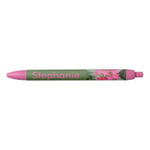 Heldere roze tropische bloemen Aangepaste pen
