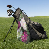 Heldere roze tulpen op een zonnige dag golfhanddoek (Groen)