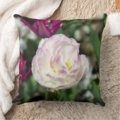 Heldere roze tulpen op een zonnige dag kussen (Deken)