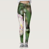 Heldere roze tulpen op een zonnige dag leggings (Voorkant)