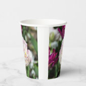 Heldere roze tulpen op een zonnige dag papieren bekers (Rechts)
