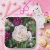 Heldere roze tulpen op een zonnige dag papieren bordje (Feest)