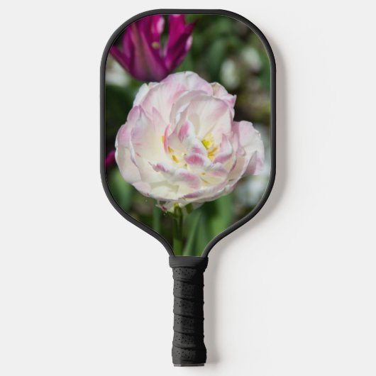 Heldere roze tulpen op een zonnige dag pickleball paddle (Voorkant)
