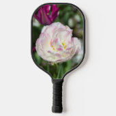 Heldere roze tulpen op een zonnige dag pickleball paddle (Achterkant)