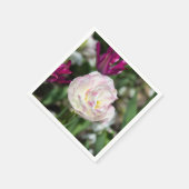 Heldere roze tulpen op een zonnige dag servet (Hoek)