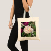 Heldere roze tulpen op een zonnige dag tote bag (Voorkant (product))