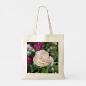 Heldere roze tulpen op een zonnige dag tote bag (Achterkant)