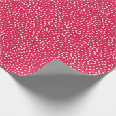 Heldere Roze Valentijnsdag Gift Wrap Cadeaupapier (Hoek)