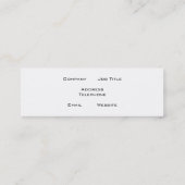 Heldere roze ventilator. mini visitekaartje (Achterkant)