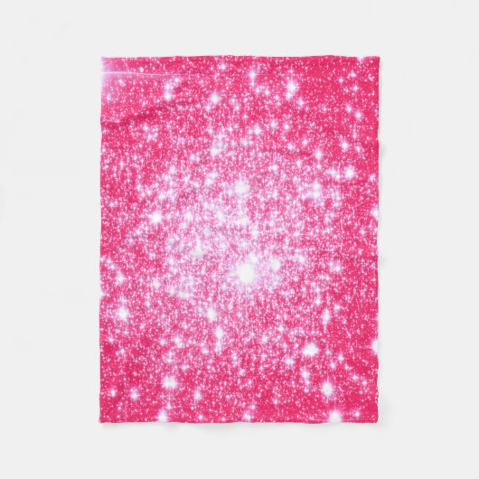 Heldere roze ventilatorbank fleece deken (Voorkant)