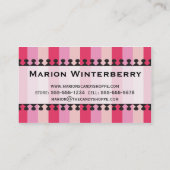 Heldere roze Visitekaartjes (Achterkant)