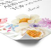 Heldere Roze Wildflowers Mimosa Sign Poster (Hoek)