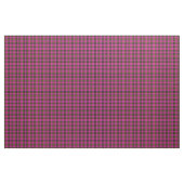 Heldere roze zwarte gele streepplaid print2 stof (Yard (91,4 cm))