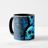 heldere schedel mok (Voorkant links)