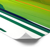 Heldere schoonheid Modern geschilderd stijlvol vro Poster (Hoek)