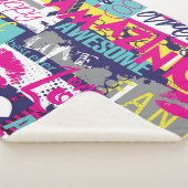 Heldere slogan: Naadloze Abstracte Mode Sherpa Deken (3/4)