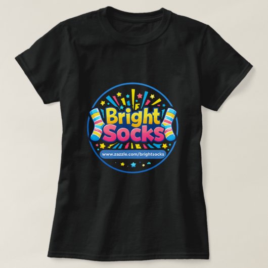 heldere sokken t-shirt (Design voorkant)